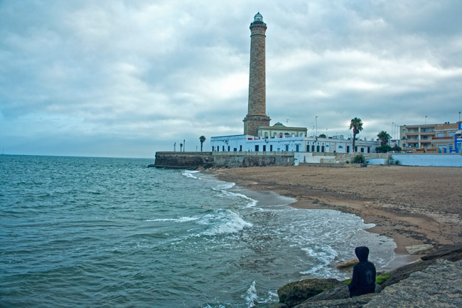 Faro de Chipiona al atardecer