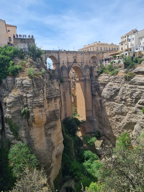 Ronda. El Puente Nuevo visto desde el mirador de Cuenca
