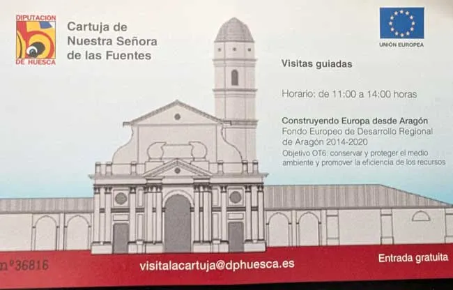 Descubre La Cartuja de Nuestra Sra de las Fuentes 4 Entrada para la cartuja de nuestra señora de las fuentes.